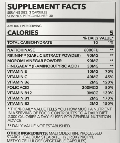 Nattokinase Blend 6,000 FU Cardiovascular Support Capsules